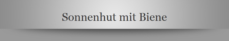 Sonnenhut mit Biene
